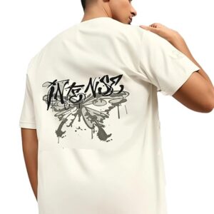 mack jonney oversized | loose fit | half sleeves 100% cotton round neck printed t shirt for men mack187